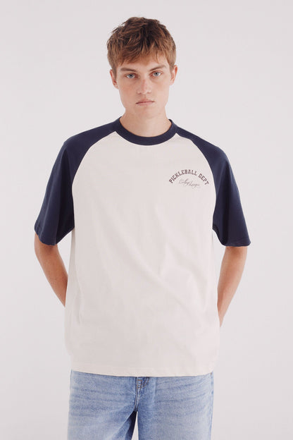 Springfield_White Print_&quot;Picketball&quot; Raglan T-Shirt_0262922_97_01