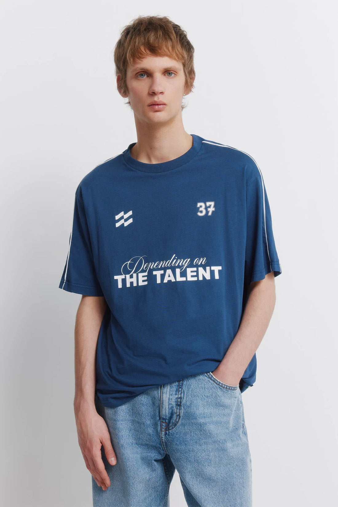Springfield Blue Men T-Shirt Talent SKU: 0263441_13 Image 01
