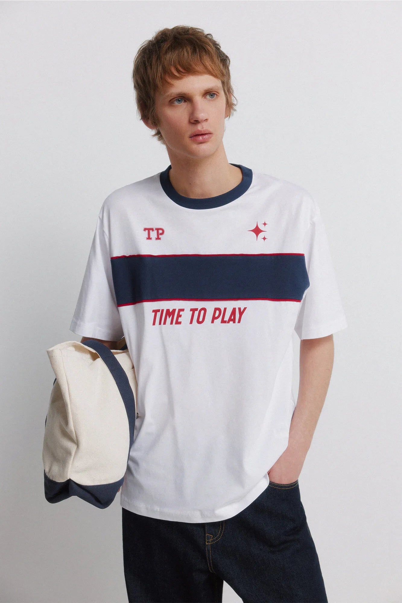Springfield White Men Time to Play T-Shirt SKU: 0263442_99 Image 01