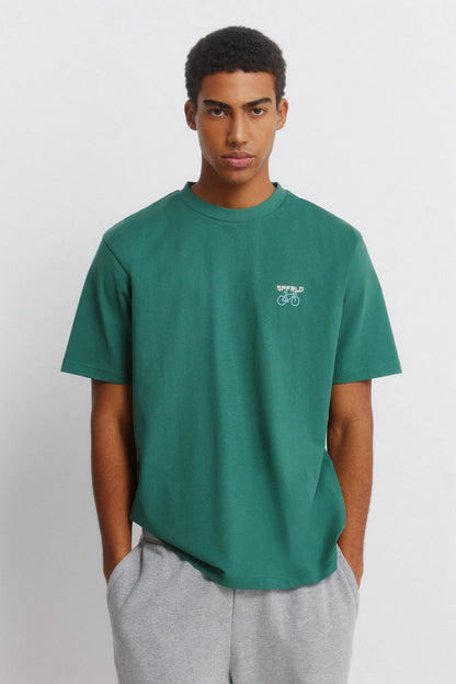 Springfield Green Men Studio T-Shirt Springfield SKU: 0263443_24 Image 01