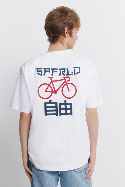 Springfield White Men Studio T-Shirt Springfield SKU: 0263443_99 Image 02