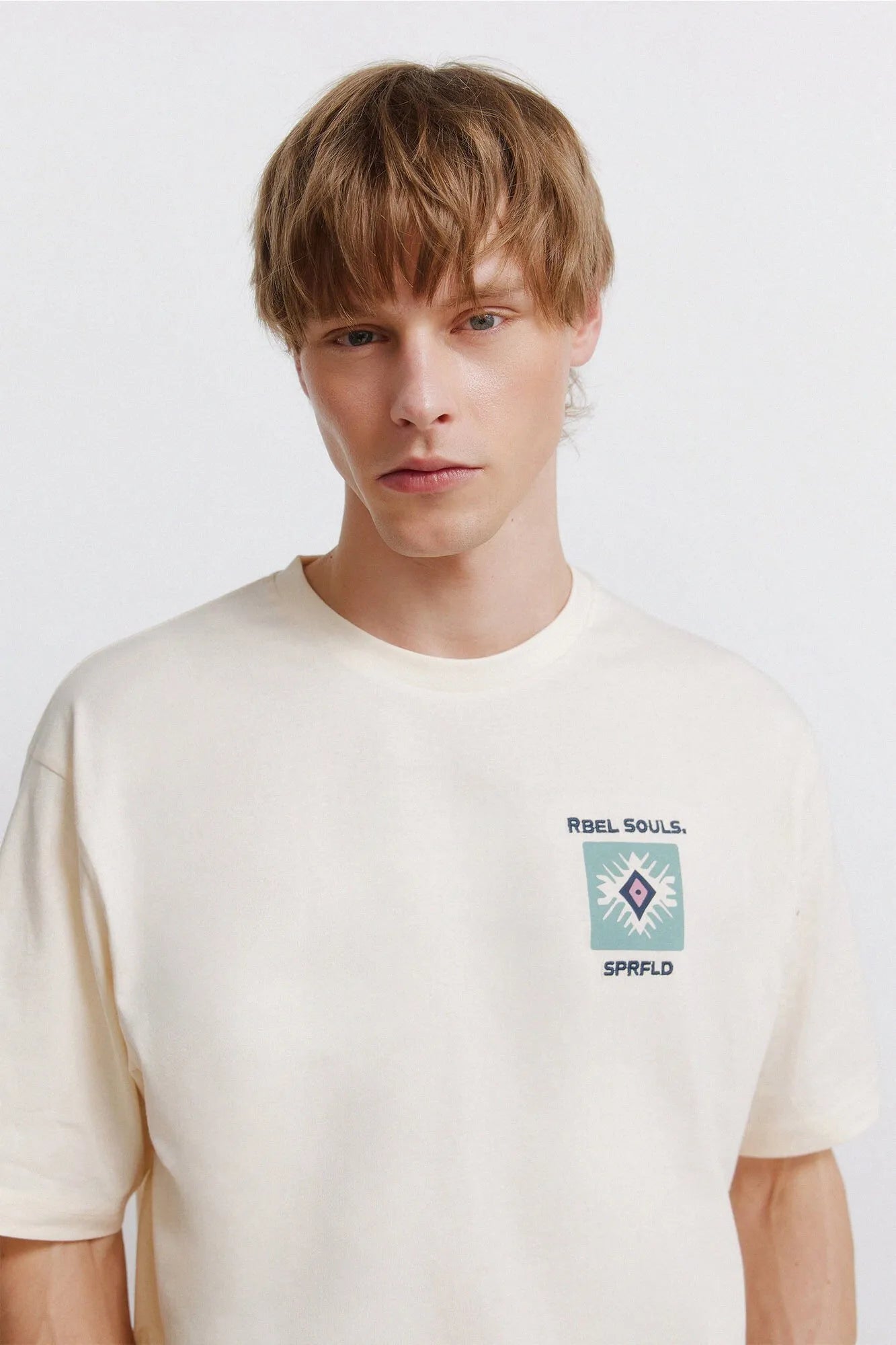 Springfield White Men Rbel Soul T-Shirt SKU: 0263464_97 Image 03