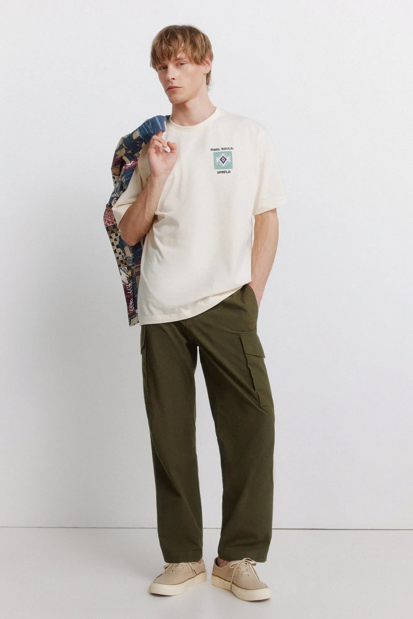 Springfield White Men Rbel Soul T-Shirt SKU: 0263464_97 Image 06