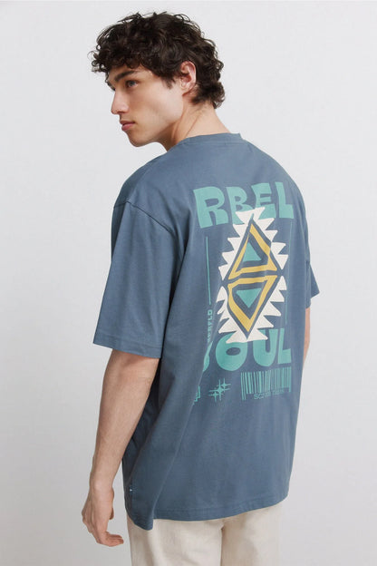 Springfield Blue Men Native T-Shirt Rbel SKU: 0263466_83 Image 01