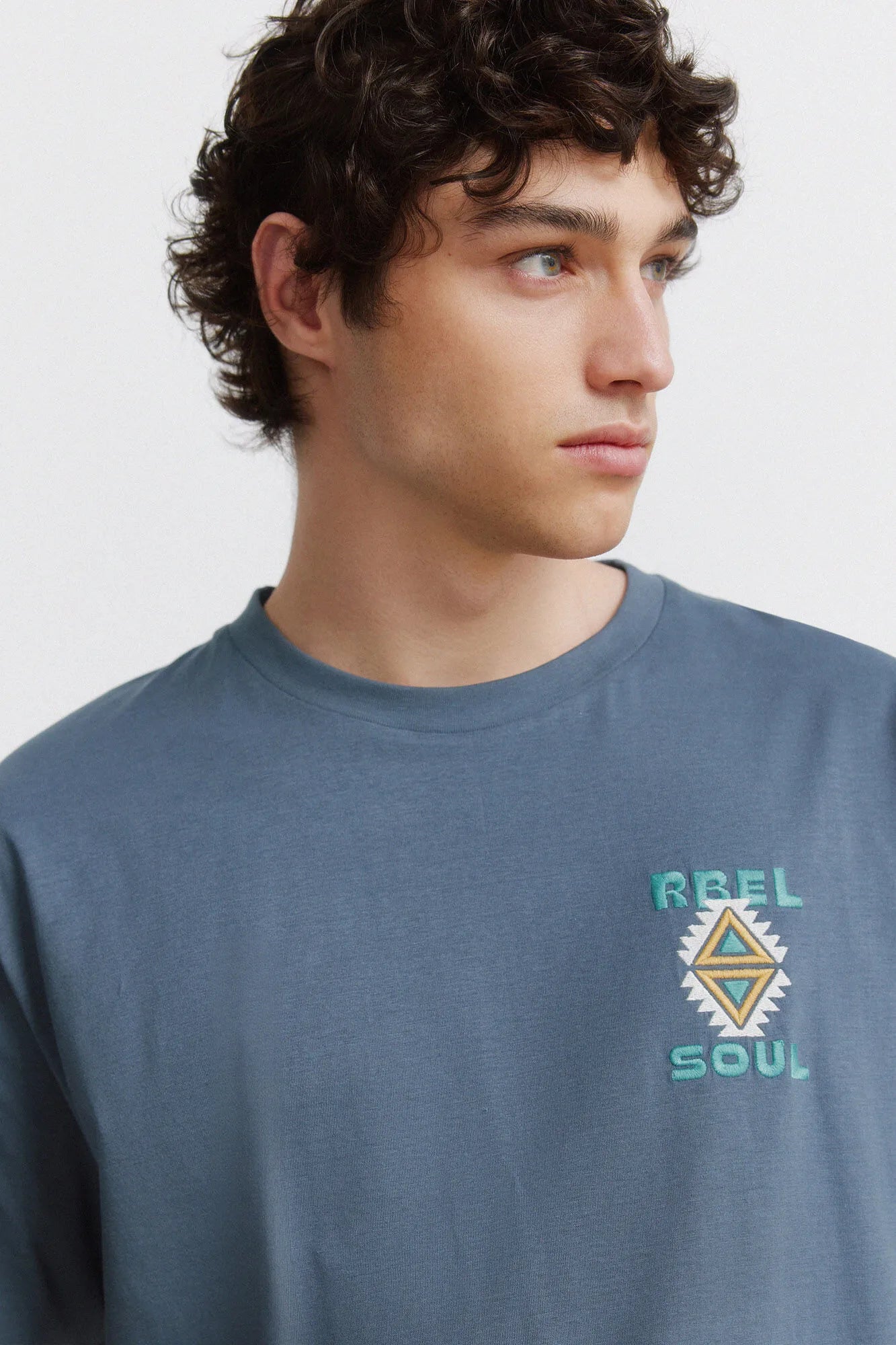 Springfield Blue Men Native T-Shirt Rbel SKU: 0263466_83 Image 02