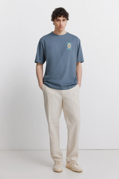 Springfield Blue Men Native T-Shirt Rbel SKU: 0263466_83 Image 03
