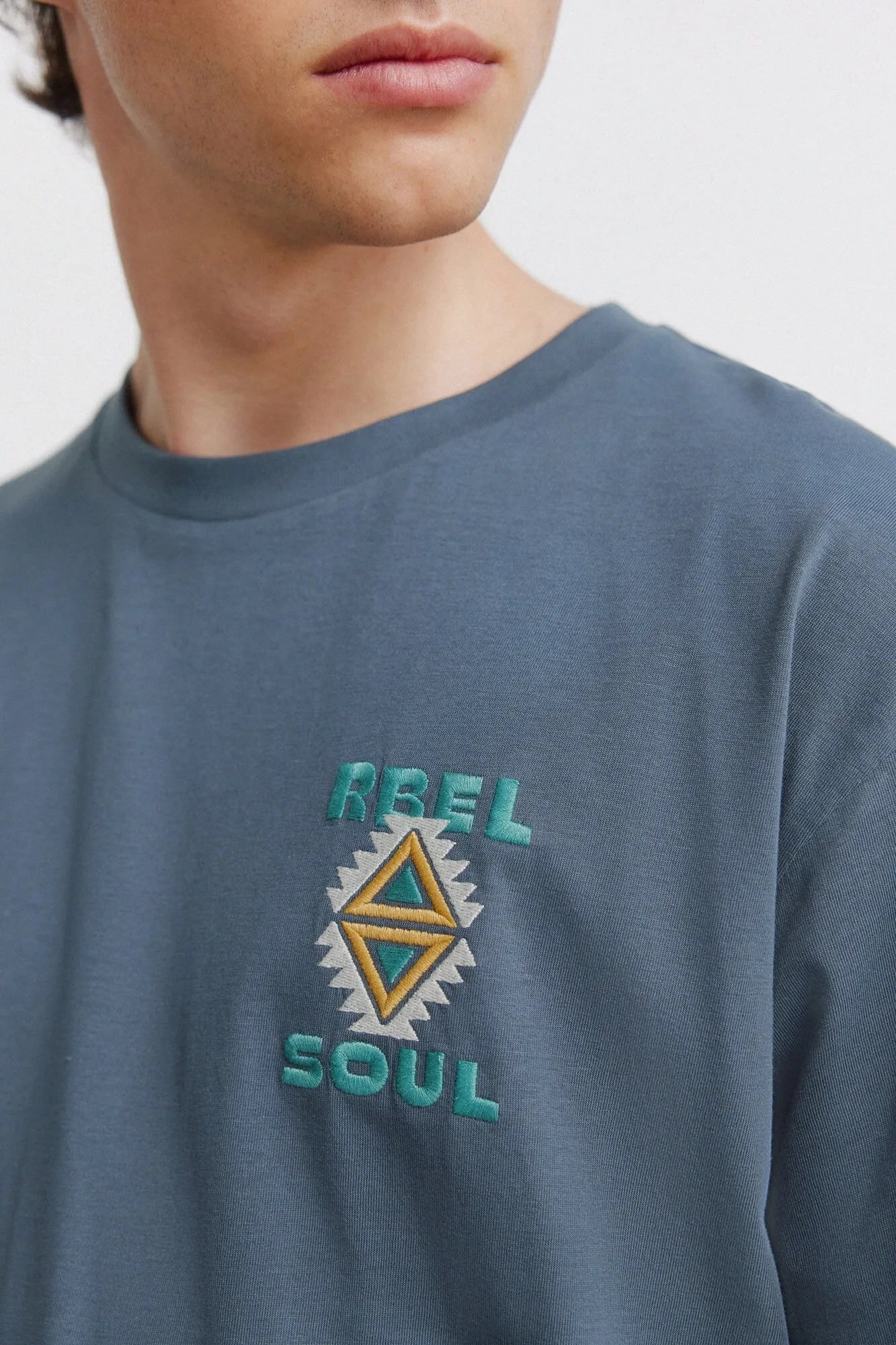 Springfield Blue Men Native T-Shirt Rbel SKU: 0263466_83 Image 05