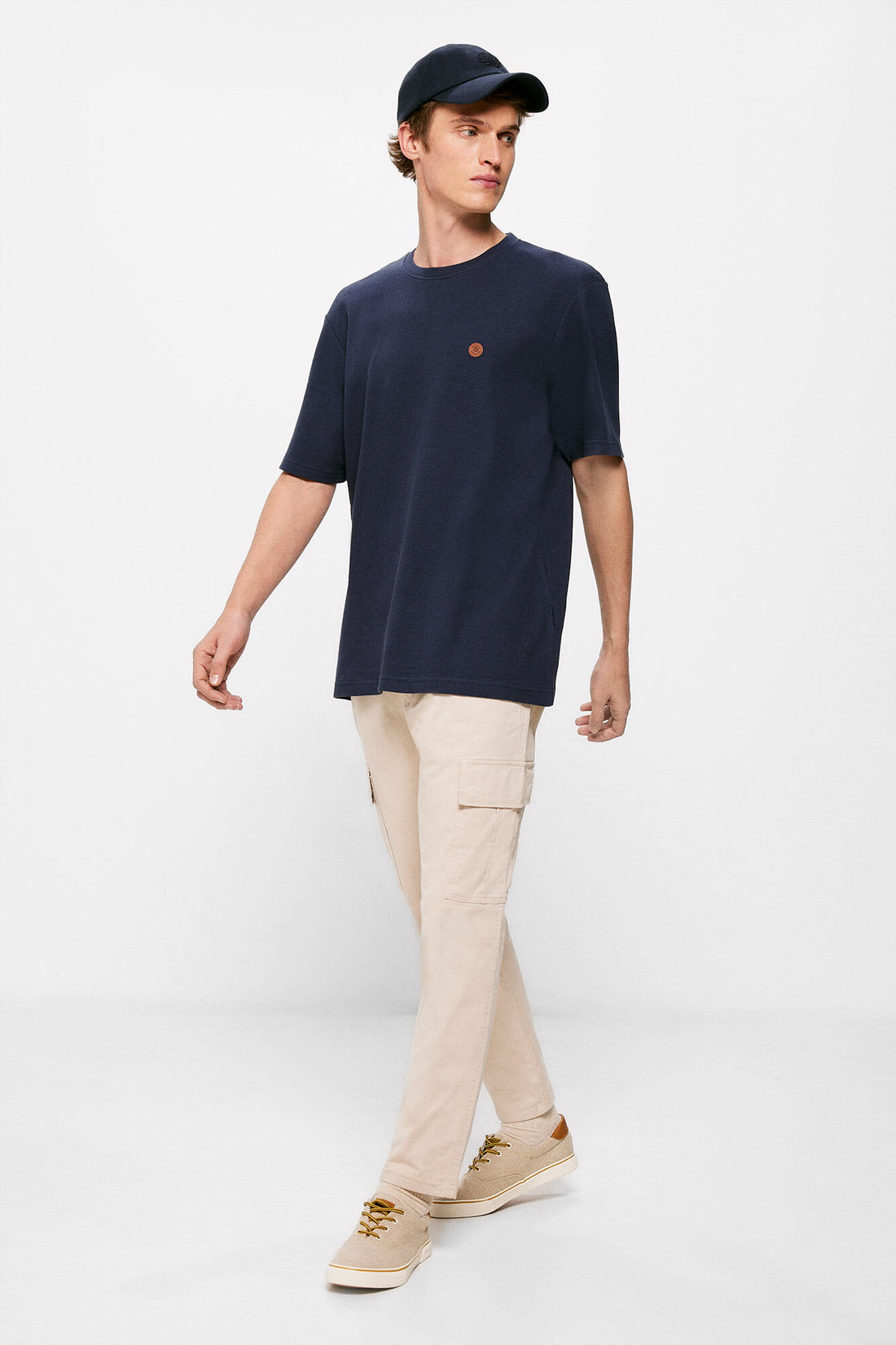 Plain Crew Neck T Shirt_0267501_11_02