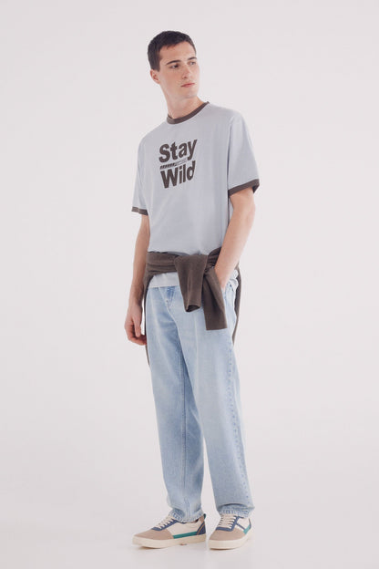 Springfield_Stay Wild Contrast T-Shirt_0269186_18_04