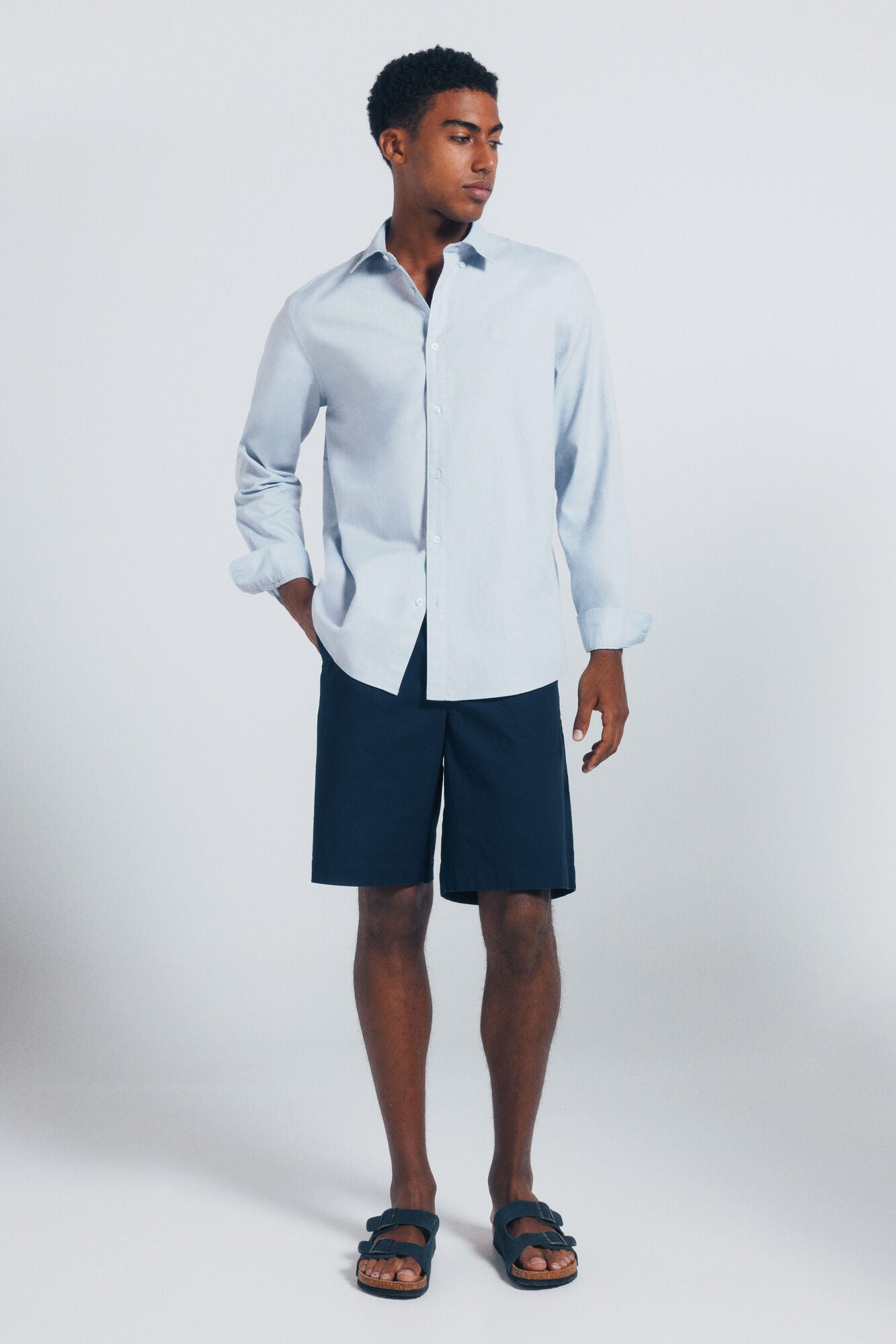 Springfield_Medium_Blue_Textured Shirt_0272776_15_04