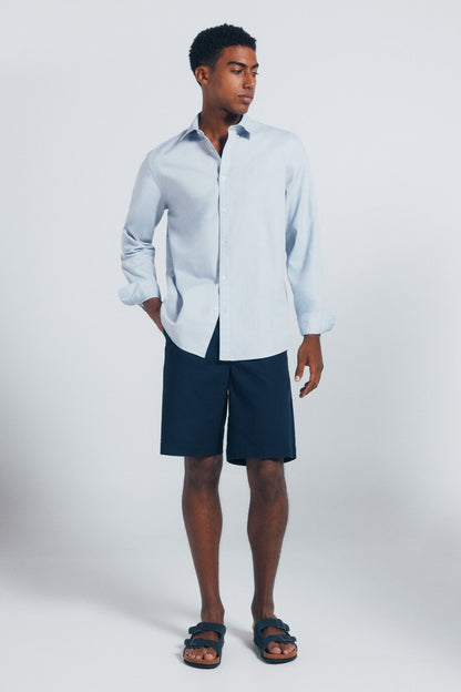 Springfield_Medium_Blue_Textured Shirt_0272776_15_04