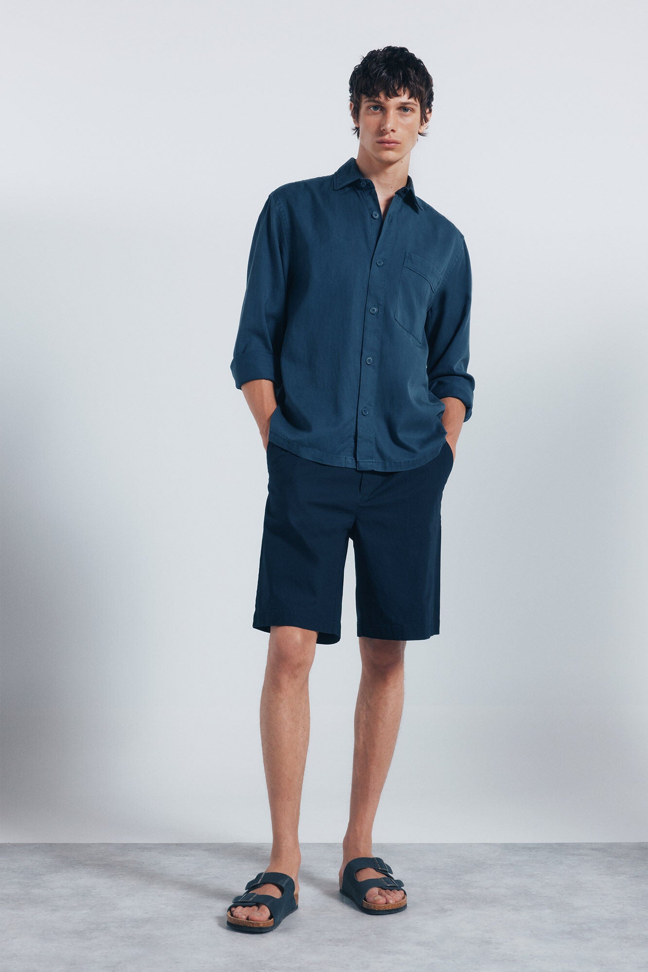 Springfield_Blue_Oversized Tencel Overshirt_0272783_16_04