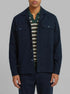 Springfield Blue Men Slub Cotton Overshirt SKU: 0273620_11 Image 00