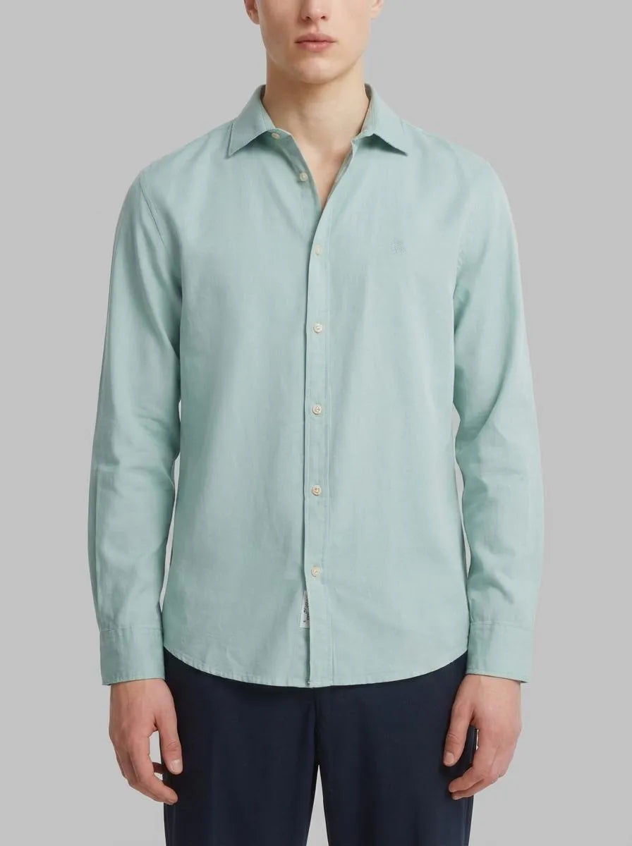 Springfield Green Men Textured Shirt SKU: 0273621_27 Image 00
