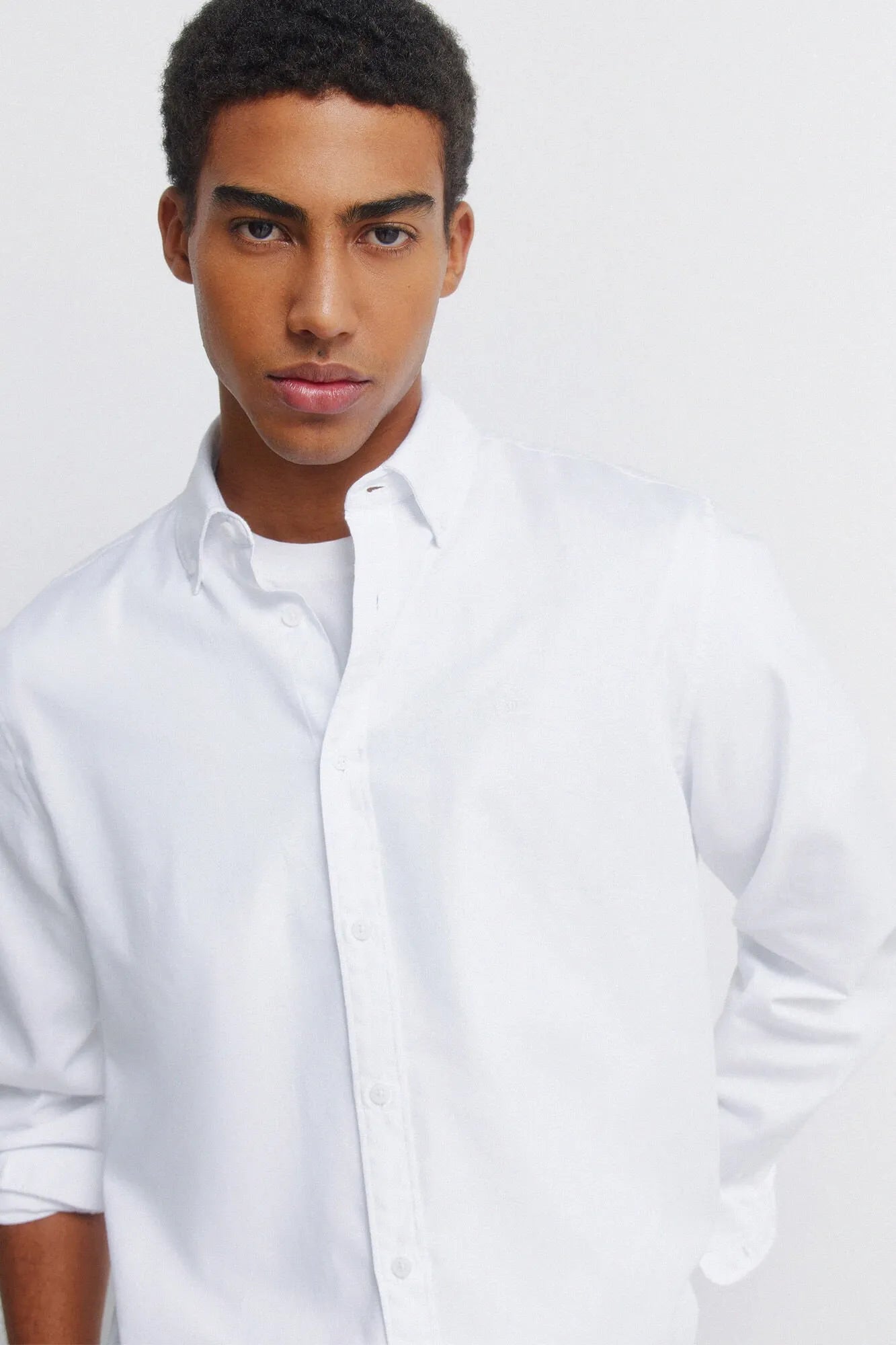 Springfield White Men Structured Shirt SKU: 0273622_99 Image 02