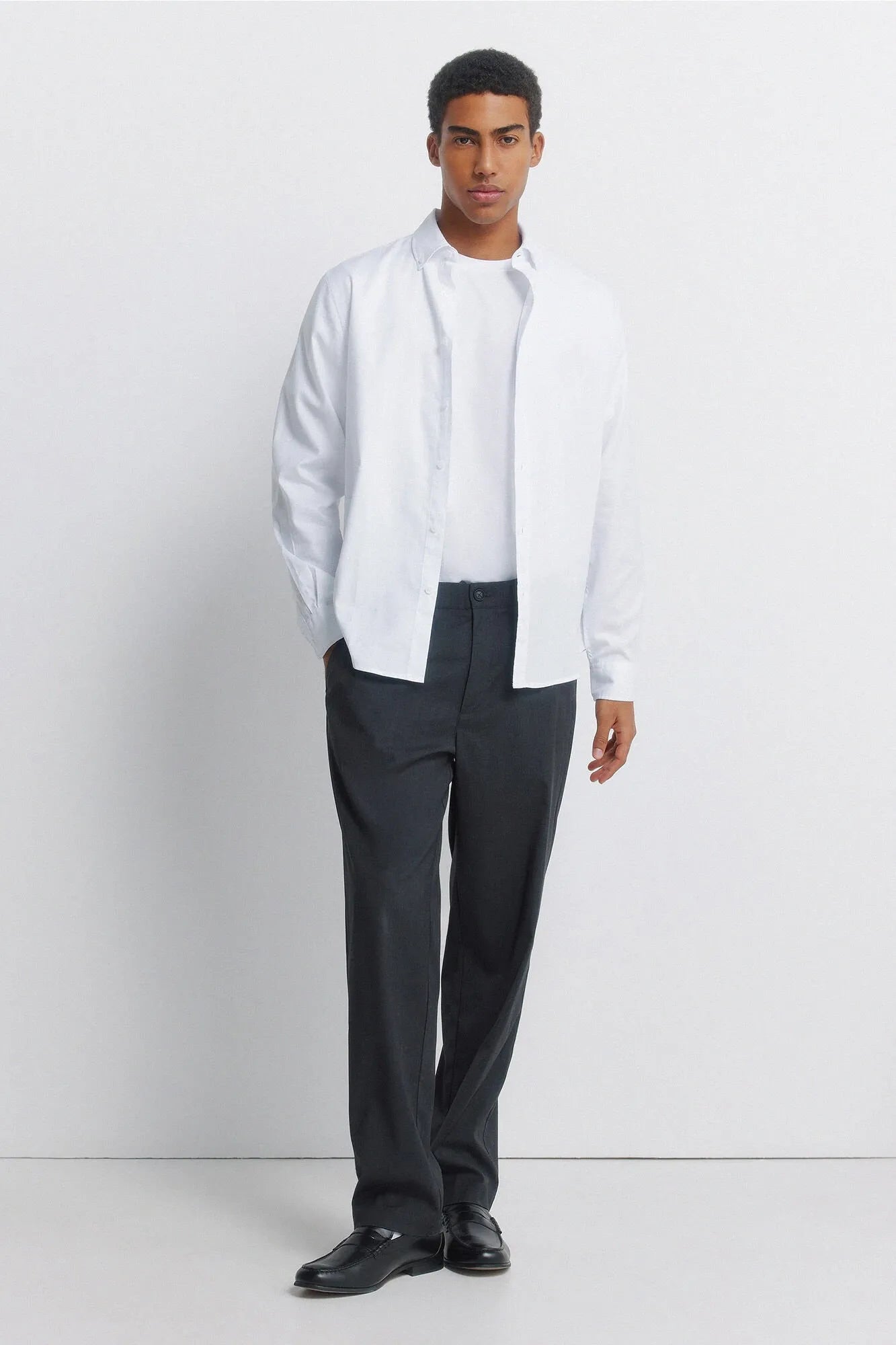 Springfield White Men Structured Shirt SKU: 0273622_99 Image 03