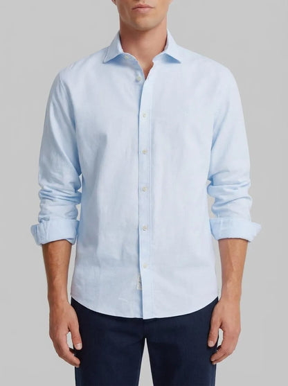 Springfield Blue Men Lightweight Oxford Shirt SKU: 0273624_16 Image 00