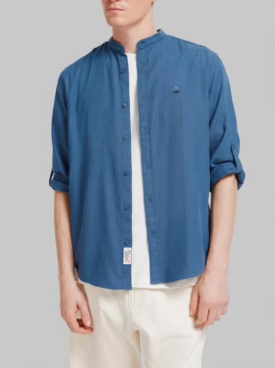 Springfield Blue Men Structured Shirt SKU: 0273625_13 Image 00