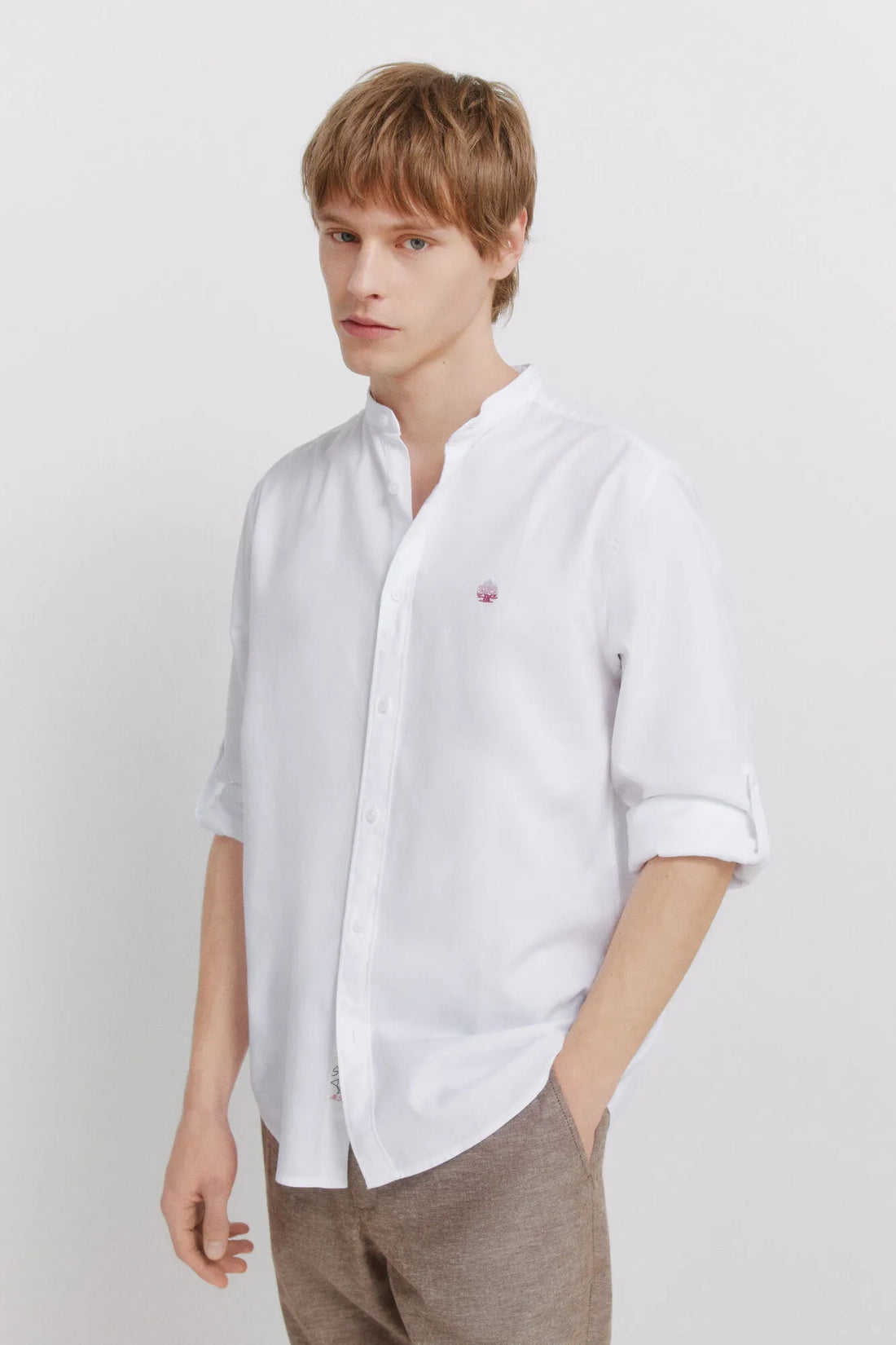 Springfield White Men Structured Shirt SKU: 0273625_99 Image 01