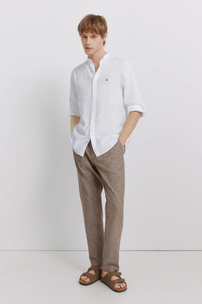 Springfield White Men Structured Shirt SKU: 0273625_99 Image 02