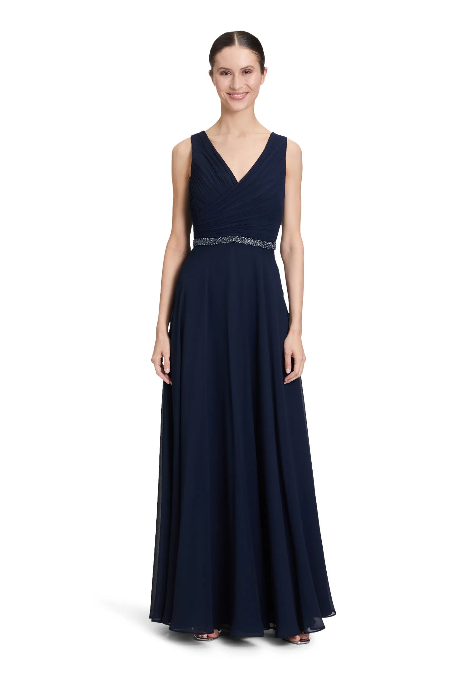 Vera Mont Night Sky Women Pleated Evening Dress SKU: 0299-4825_8541 Image 01