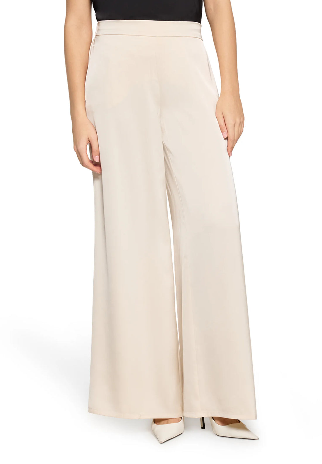 Vera Mont Champagne Sorbet Women Modern Fit Trousers with Pockets SKU: 0300-4262_1085 Image 01