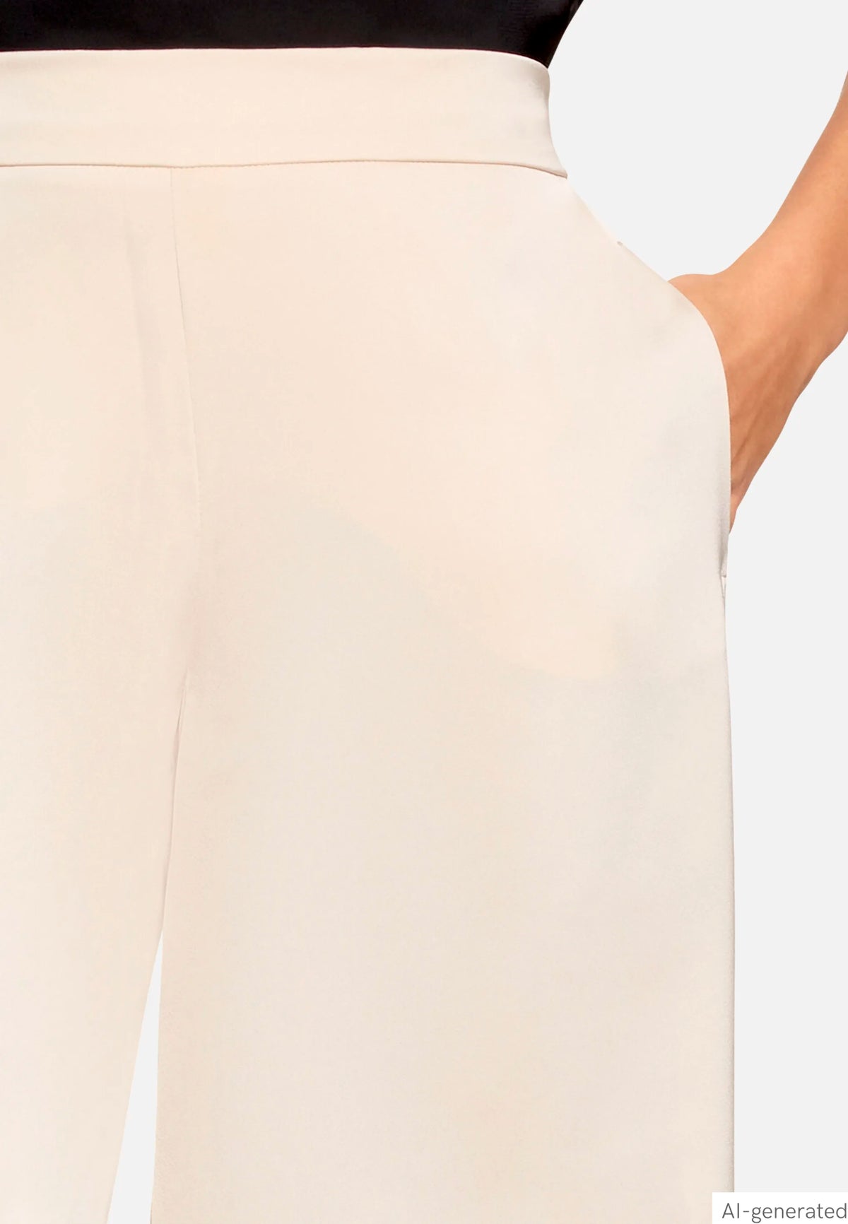 Vera Mont Champagne Sorbet Women Modern Fit Trousers with Pockets SKU: 0300-4262_1085 Image 06