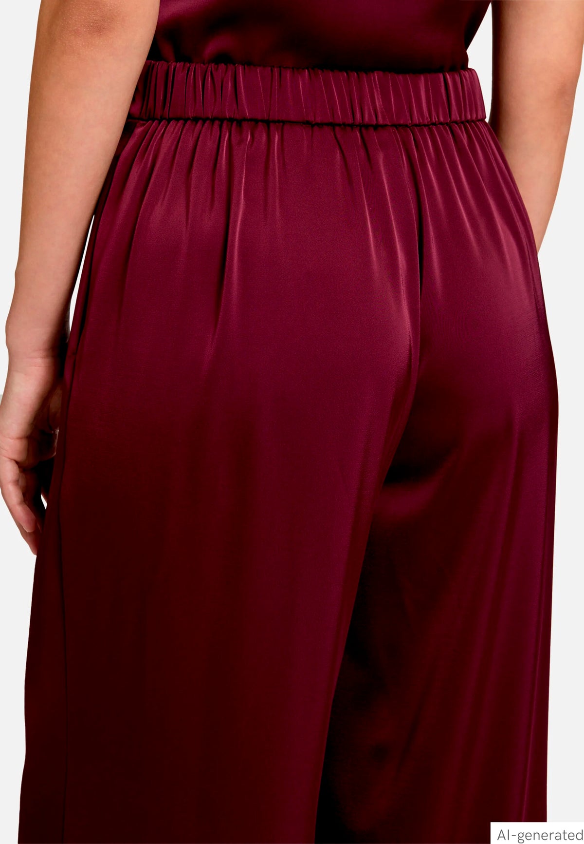 Vera Mont Deep Dahlia Women Modern Fit Trousers with Pockets SKU: 0300-4262_4715 Image 07