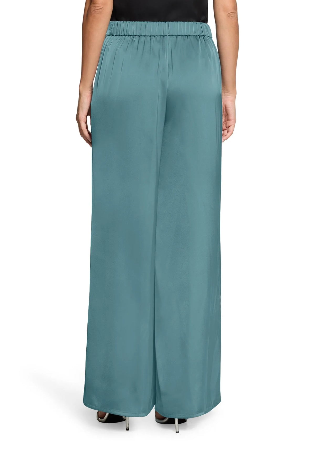 Vera Mont Cloudy Sky Women Modern Fit Trousers with Pockets SKU: 0300-4262_5056 Image 03