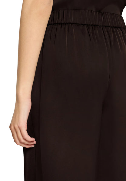 Vera Mont Espresso Brown Women Modern Fit Trousers with Pockets SKU: 0300-4262_7409 Image 07