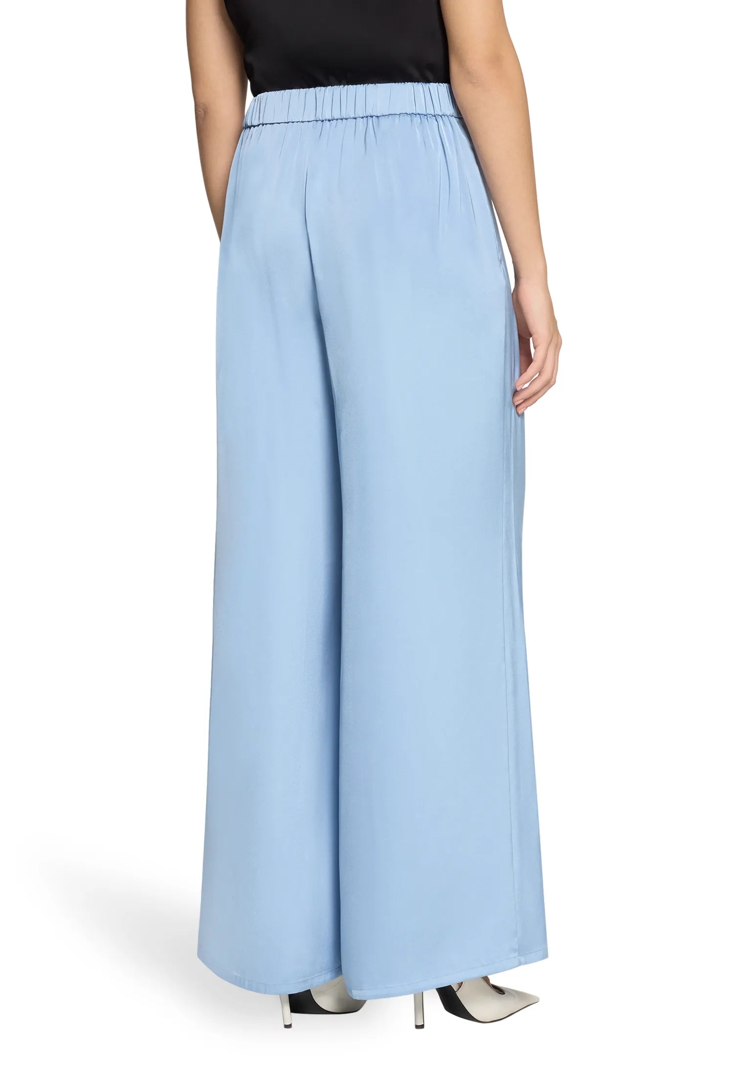 Vera Mont Soft Sky Women Modern Fit Trousers with Pockets SKU: 0300-4262_8372 Image 04