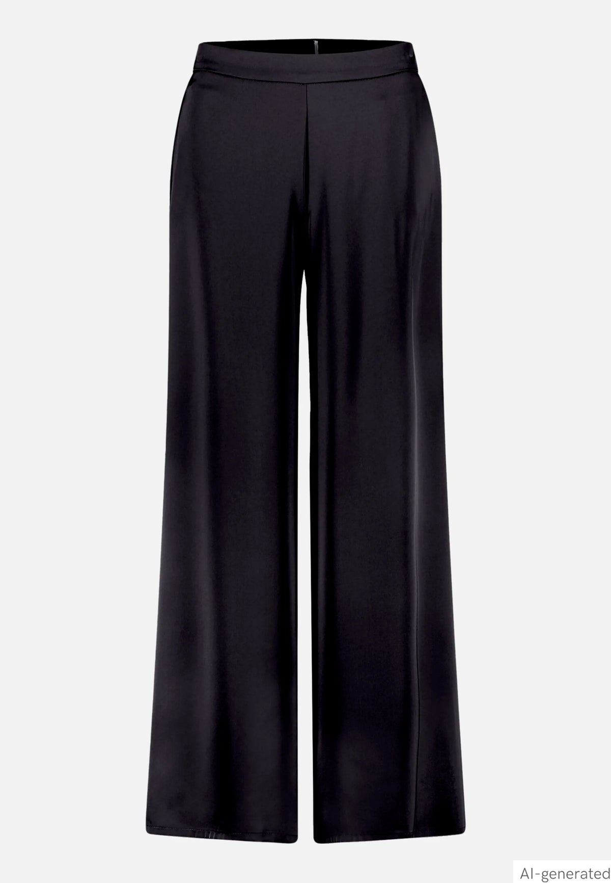 Vera Mont Black Women Modern Fit Trousers with Pockets SKU: 0300-4262_9045 Image 04
