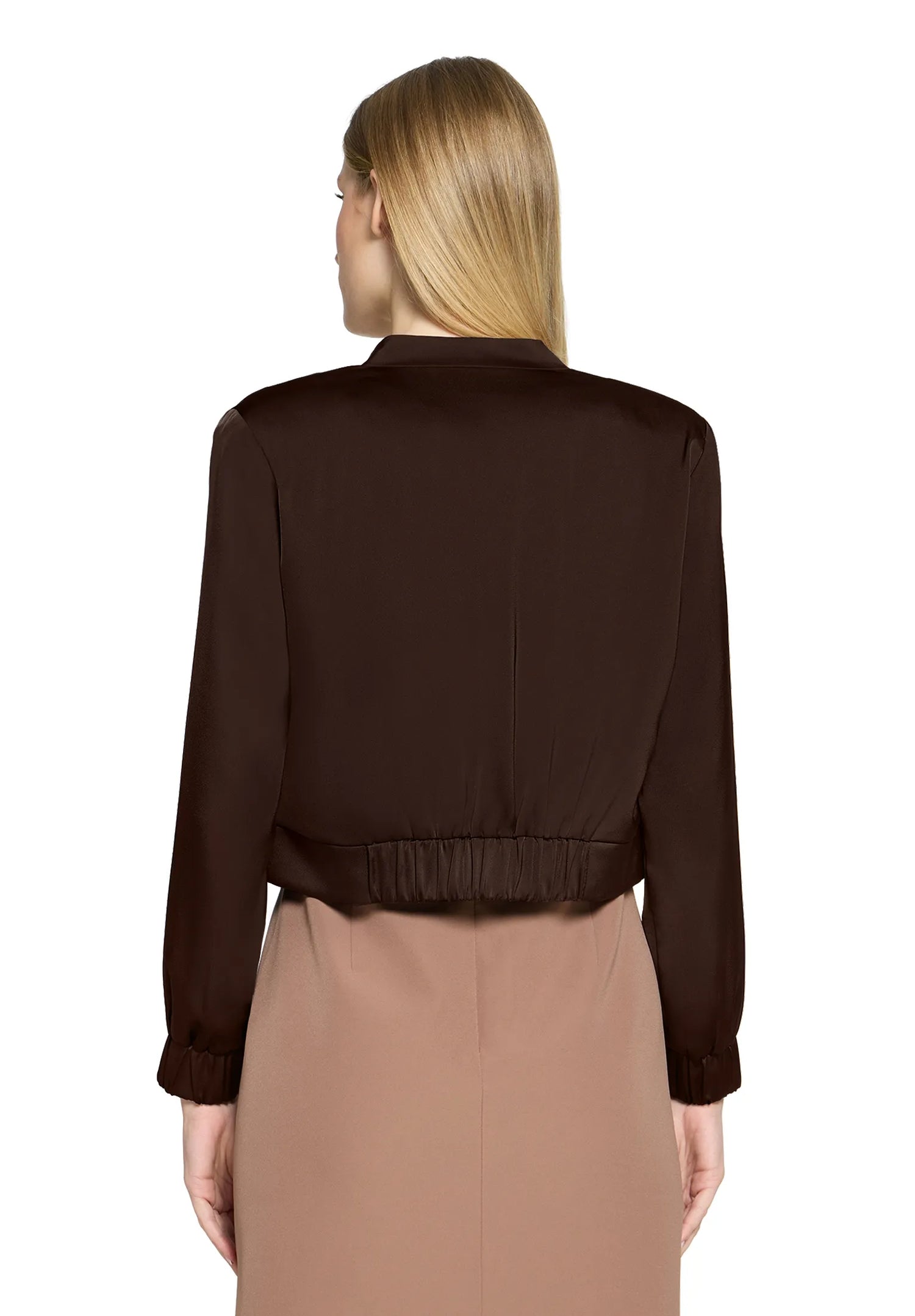 Vera Mont Espresso Brown Women Long-Sleeved Blouson SKU: 0305-4262_7409 Image 04