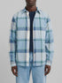 Springfield Blue Men Cotton Lightweight Plaid Shirt SKU: 0333125_16 Image 00