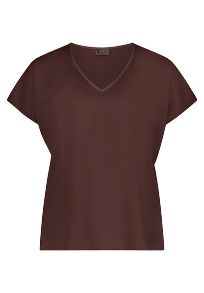 Vera Mont Espresso Brown Women Blouse Long 1/2 Sleeve SKU: 0342-4262_7409 Image 01