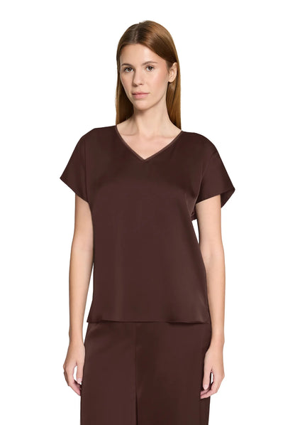 Vera Mont Espresso Brown Women Blouse Long 1/2 Sleeve SKU: 0342-4262_7409 Image 02