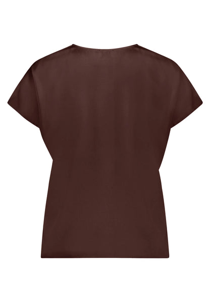 Vera Mont Espresso Brown Women Blouse Long 1/2 Sleeve SKU: 0342-4262_7409 Image 03