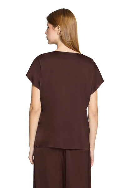 Vera Mont Espresso Brown Women Blouse Long 1/2 Sleeve SKU: 0342-4262_7409 Image 04