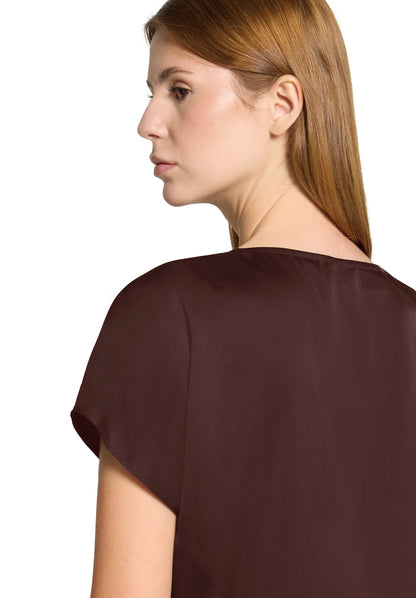 Vera Mont Espresso Brown Women Blouse Long 1/2 Sleeve SKU: 0342-4262_7409 Image 07