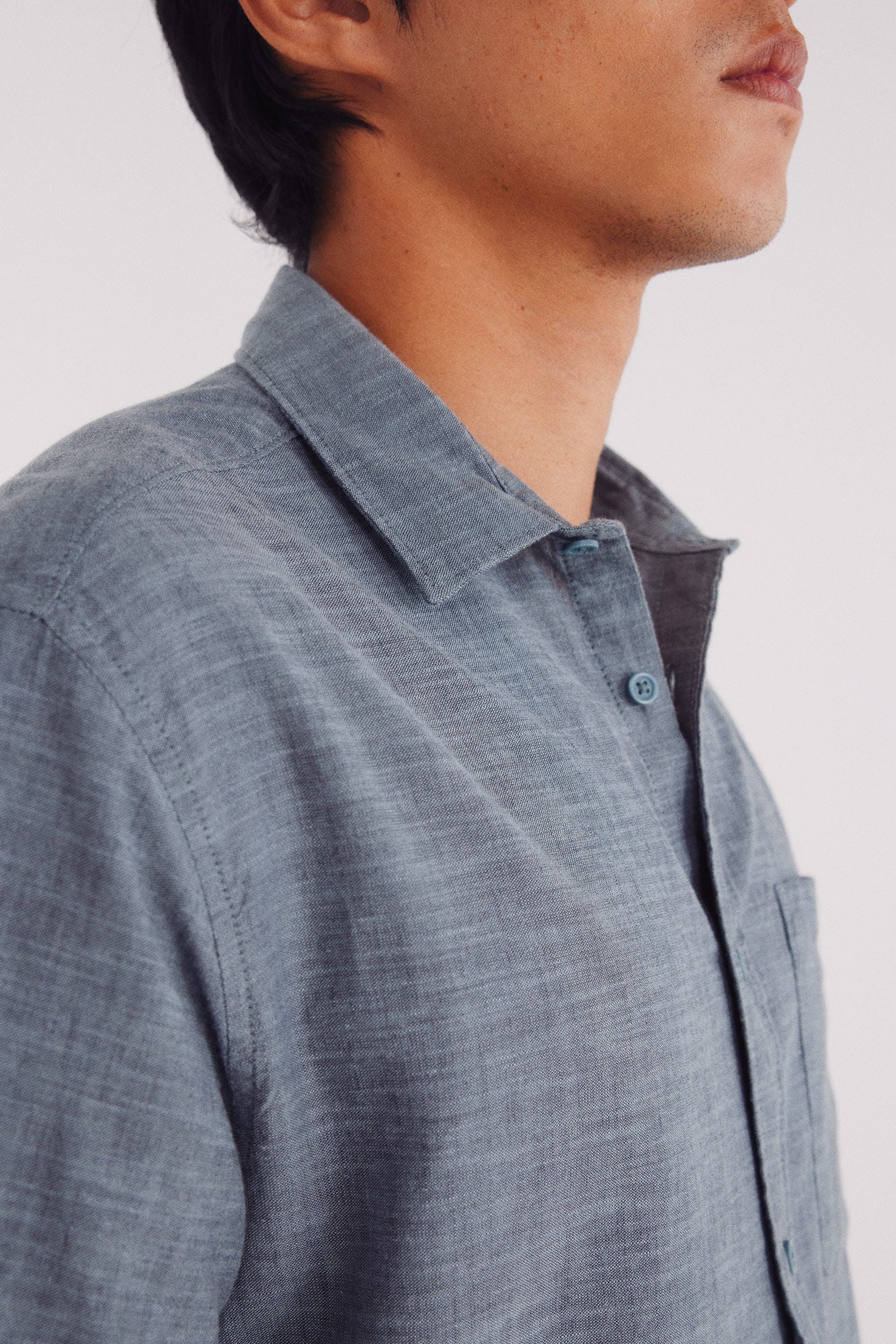 Springfield_Blue_Short Sleeve Sleeved Linen Shirt_0342086_83_03