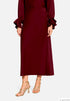 Vera Mont Deep Dahlia Women Calf-Length Satin Skirt SKU: 0364-4262_4715 Image 01