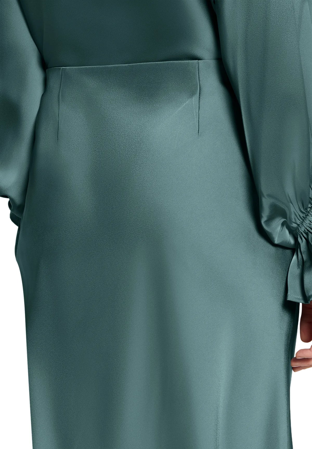 Vera Mont Cloudy Sky Women Calf-Length Satin Skirt SKU: 0364-4262_5056 Image 06