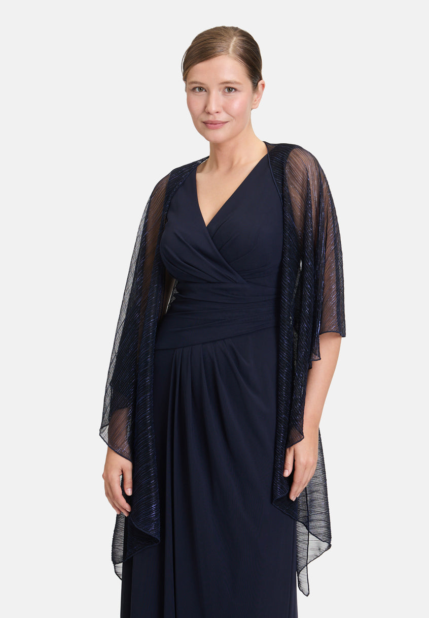 Vera Mont_Blue/Black_Cape in a Glitter Look_0376-4208_8890_01