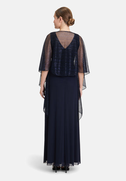 Vera Mont_Blue/Black_Cape in a Glitter Look_0376-4208_8890_03