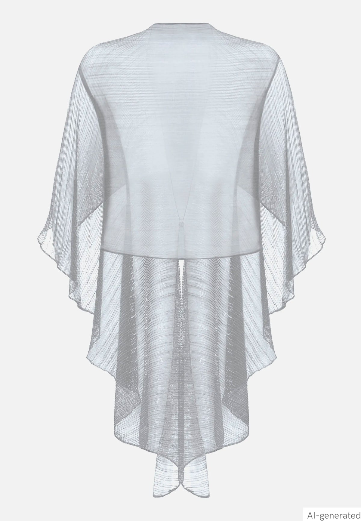 Vera Mont Grey/Silver Women Glittery Cape SKU: 0376-4208_9894 Image 05