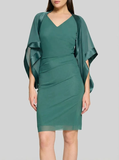 Vera Mont Dark Emerald Women Open Blouse Jacket SKU: 0385-4825_5609 Image 00