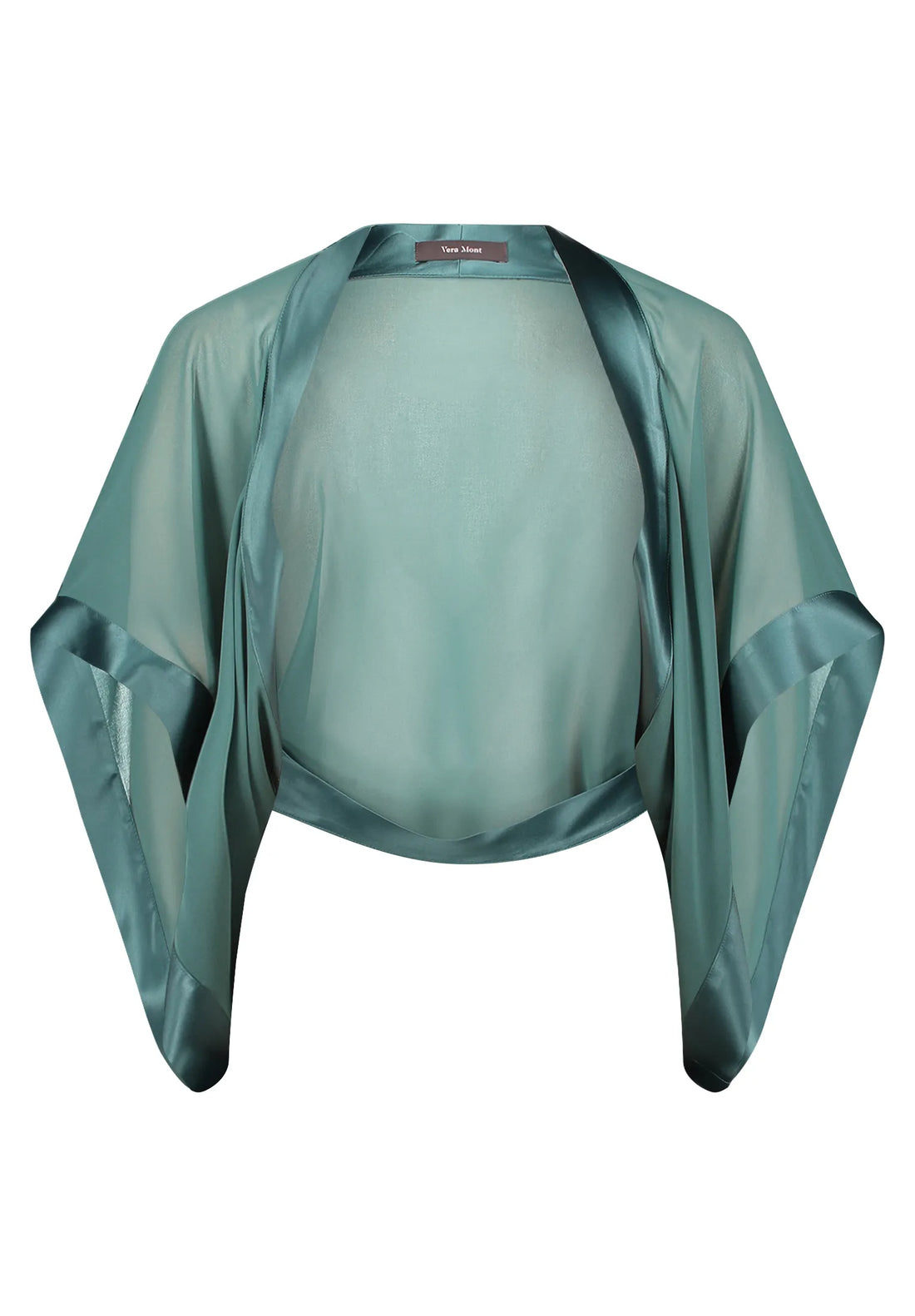 Vera Mont Dark Emerald Women Open Blouse Jacket SKU: 0385-4825_5609 Image 02