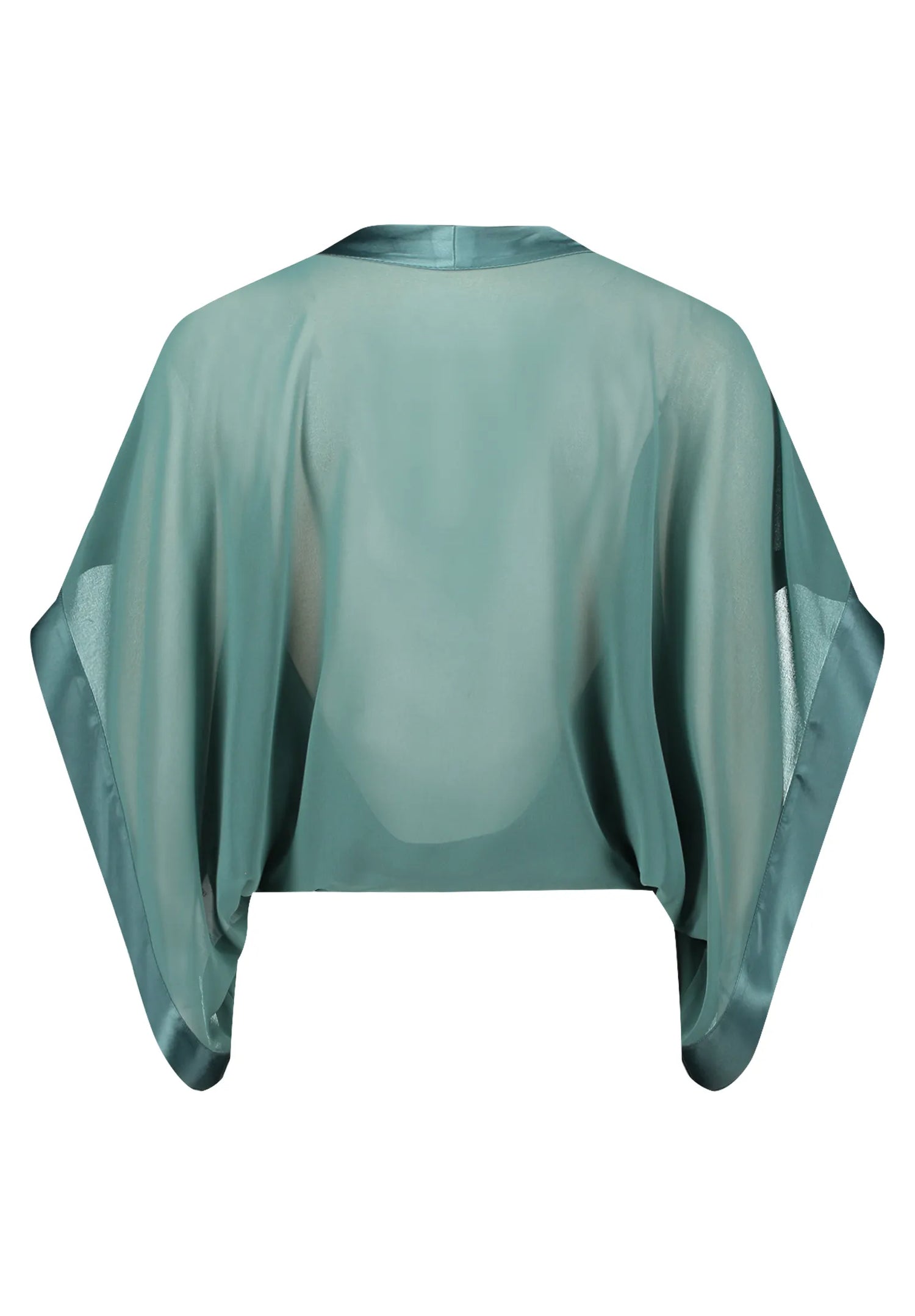 Vera Mont Dark Emerald Women Open Blouse Jacket SKU: 0385-4825_5609 Image 03