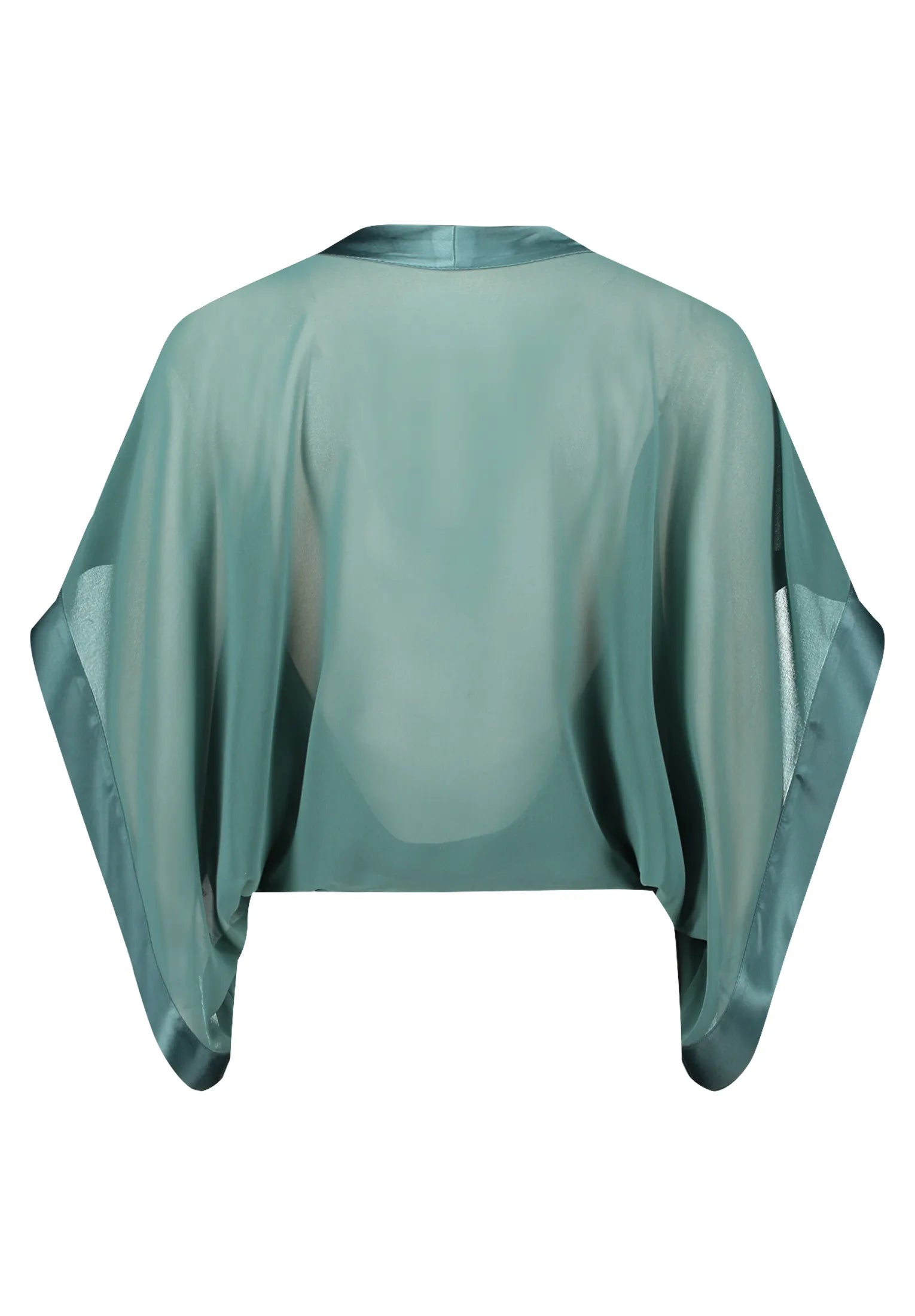 Vera Mont Dark Emerald Women Open Blouse Jacket SKU: 0385-4825_5609 Image 03