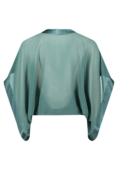 Vera Mont Dark Emerald Women Open Blouse Jacket SKU: 0385-4825_5609 Image 03